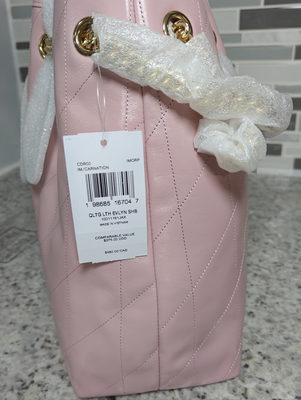 Coach Evelyn Shoulder Bag With Quilting (Pink incarnation) - Picture 8 of 16